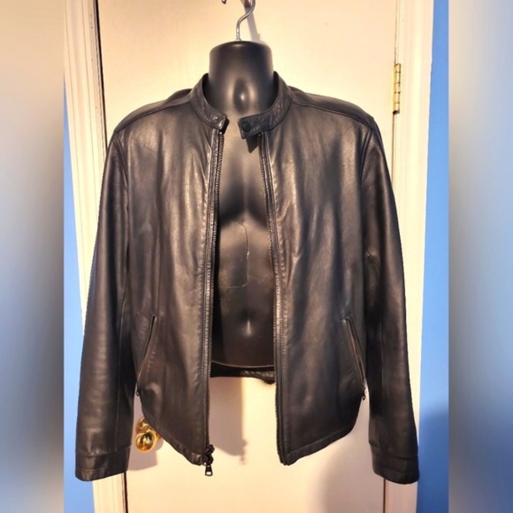 Theory Moto Leather Jacket M